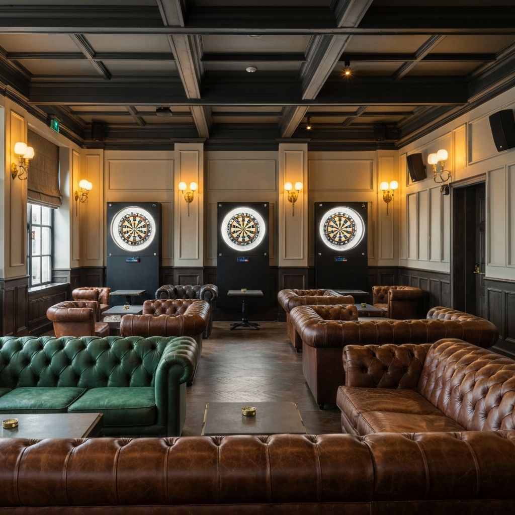 Ambiance feutrée du 9 Darts Lounge